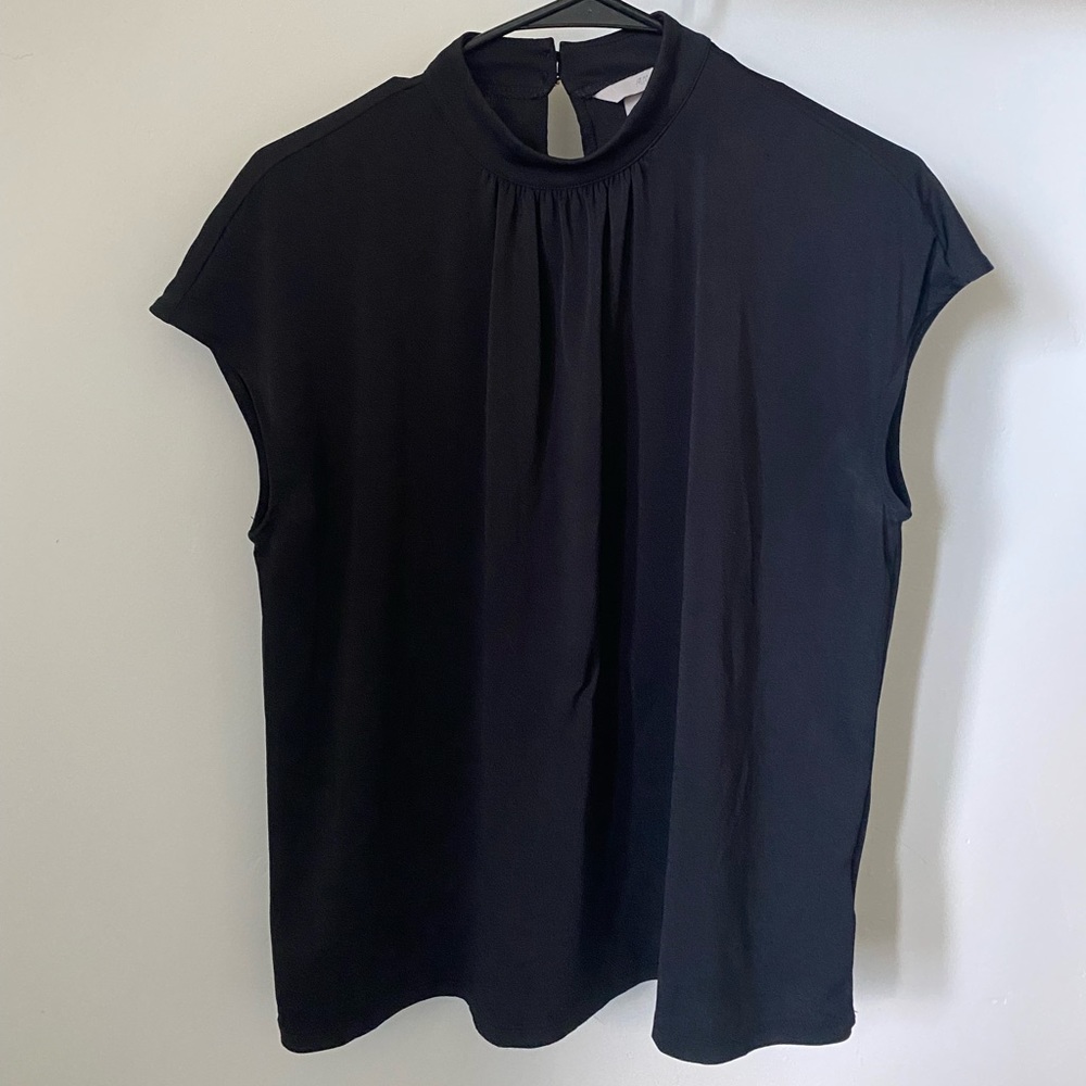 H&M Black Blouse with gold back clasp